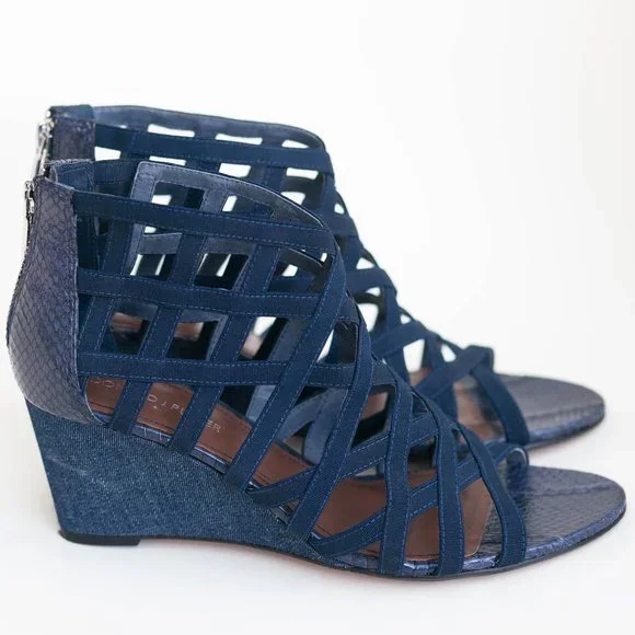 Donald J. Pliner shoes size 9 Navy Blue - Picture 1 of 3